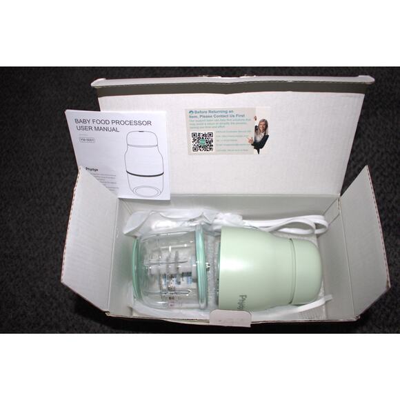 Phydge Baby Food Maker Green 10oz Blender Puree Processor for Fruits Vegetables - Picture 3 of 5